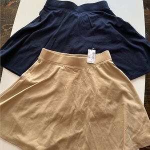 The Children's Place Navy and Beige Skorts